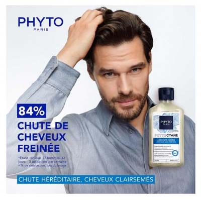 Phyto Phytocyane Antichute Homme Shampoing Complément Antichute 250 ml
