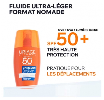Uriage Bariésun Fluide Ultra-Léger Très Haute Protection Peaux Sensibles SPF50+ 30 ml