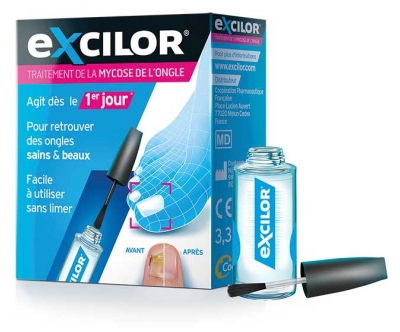 Excilor Traitement Mycose de l'Ongle avec Pinceau Applicateur 3,3 ml