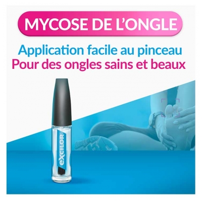 Excilor Traitement Mycose de l'Ongle avec Pinceau Applicateur 3,3 ml