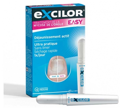 Excilor Easy Traitement Mycose de l'Ongle et Déjaunissement Actif 4 ML