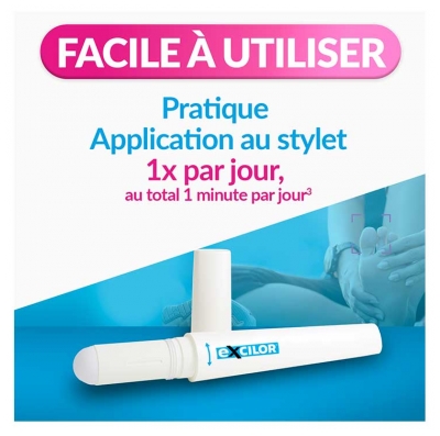 Excilor Easy Traitement Mycose de l'Ongle et Déjaunissement Actif 4 ML