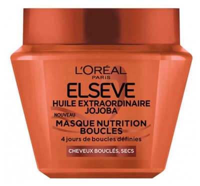 L'Oréal Paris Elseve Huile Extraordinaire Jojoba Masque Nutrition Cheveux Bouclés et Secs 290 ml