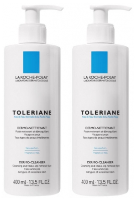 La Roche-Posay Tolériane Dermo-Nettoyant - Lot de 2 x 400 ml