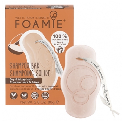 Foamie Shampoing Solide Cheveux Secs et Frisés - Kiss me Argan