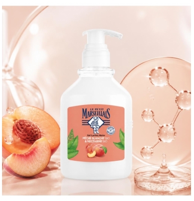 Le Petit Marseillais Gel Lavant Mains Pêche Blanche & Nectarine pH Neutre 500 ml