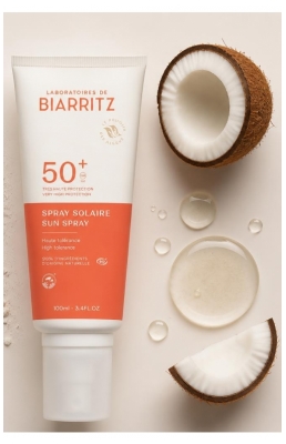 Laboratoires de Biarritz Spray Solaire Corps et Visage SPF50+ Bio 100 ml