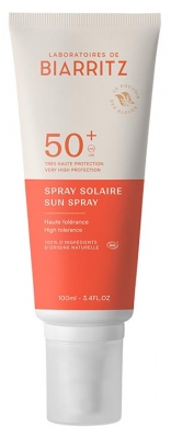 Laboratoires de Biarritz Spray Solaire Corps et Visage SPF50+ Bio 100 ml