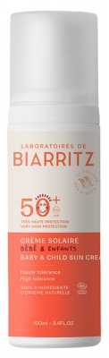Laboratoires de Biarritz Bébé & Enfant Crème Solaire SPF50+ Bio 100 ml