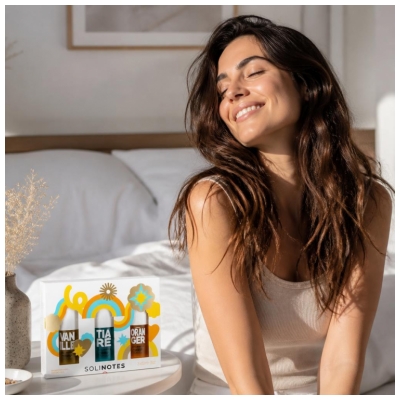 Solinotes Trio Brumes Parfumées Vanille Tiaré Fleur d'Oranger 3 x 60 ml