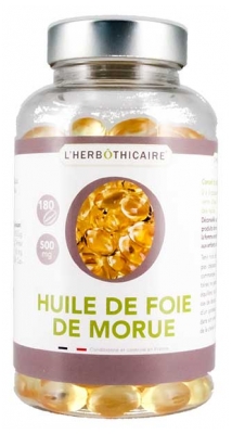 L'Herbôthicaire Foie de Morue (Huile) 180 Capsules