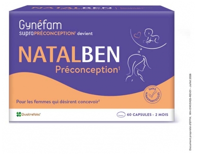 Effik Natalben Préconception 2 Mois 60 Capsules