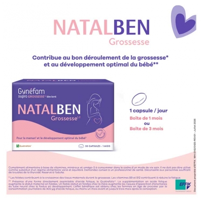Effik Natalben Grossesse 3 Mois 90 Capsules