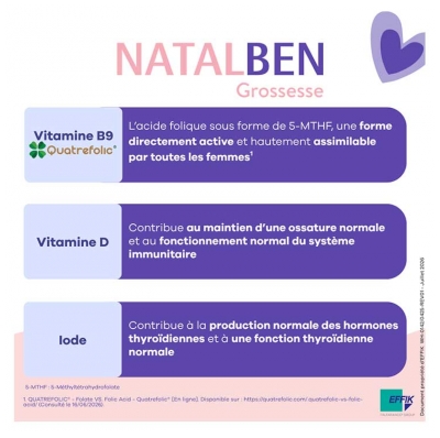 Effik Natalben Grossesse 3 Mois 90 Capsules
