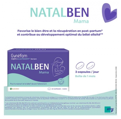 Effik Natalben Mama 2 Mois 60 Capsules