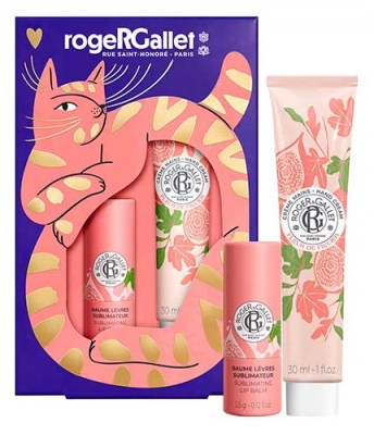 Roger & Gallet Fleur de Figuier Coffret Crème Mains 30 ml + Baume Lèvres 3,5 g