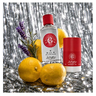 Roger & Gallet Jean-Marie Farina Eau de Cologne 100 ml + Déodorant Stick 24H 50 g et se Trousse Offerts