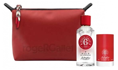 Roger & Gallet Jean-Marie Farina Eau de Cologne 100 ml + Déodorant Stick 24H 50 g et se Trousse Offerts