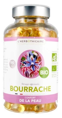 L'Herbôthicaire Huile de Bourrache Bio 180 Capsules