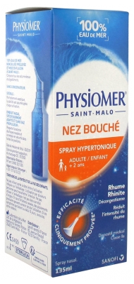 Physiomer Sanofi Nez Bouché Spray Hypertonique 135 ml