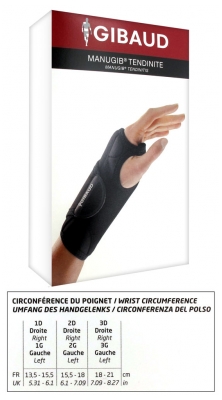 Gibaud Orthèse Manugib Tendinite - Taille : 1D