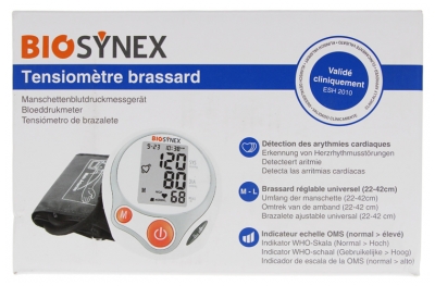 Biosynex Tensiomètre Brassard Détection Arythmie