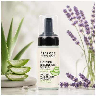 Benecos Mousse Nettoyante Visage Douce Bio 150 ml