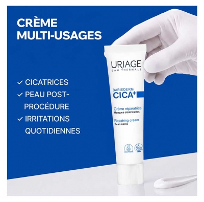Uriage Bariéderm Cica + Crème Réparatrice Marques Cicatricielles 15 ml