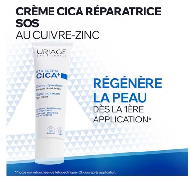 Uriage Bariéderm Cica + Crème Réparatrice Marques Cicatricielles 40 ml