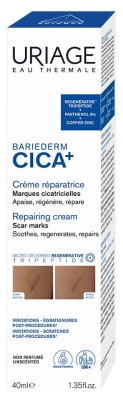Uriage Bariéderm Cica + Crème Réparatrice Marques Cicatricielles 40 ml