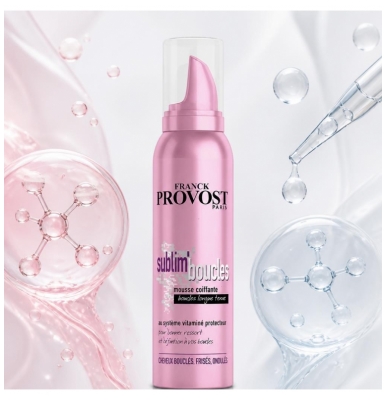 Franck Provost Sublim'Boucles Mousse Coiffante Boucles Longue Tenue 200 ml
