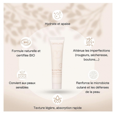 Omum Ma Jolie Peau Crème Visage Rééquilibrante & Hydratante Bio 40 ml 