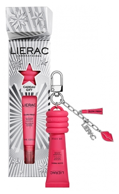 Lierac Glow Fresh Le Lip Gloss Repulpant Vanille Glacée 10 ml + 1 Porte-Clés Charm Offert