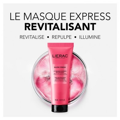 Lierac Glow Fresh La Crème Repulpante Éclat Peaux Normales à Sèches + Le Masque Express Revitalisant Toutes Peaux 75 ml Offert