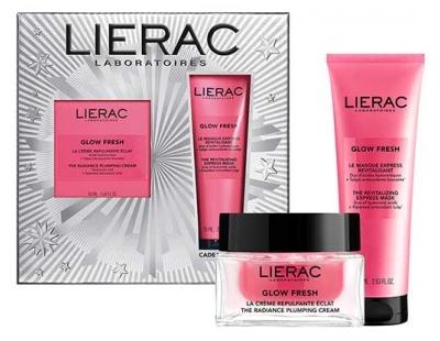 Lierac Glow Fresh La Crème Repulpante Éclat Peaux Normales à Sèches + Le Masque Express Revitalisant Toutes Peaux 75 ml Offert