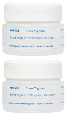 Korres Yaourt Grec Smart Yoghurt Gel-Crème Probiotiques Lot de 2 x 40 ml