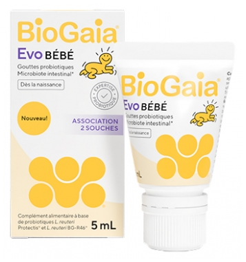 BioGaia EVO Bébé Gouttes Probiotiques Dès la Naissance 5 ml