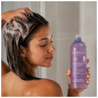 La Rosée Shampoing Purifiant Cheveux à Tendance Grasse Recharge 400 ml