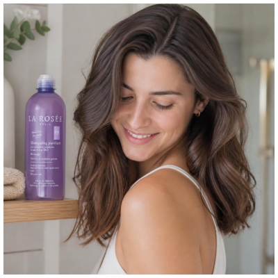 La Rosée Shampoing Purifiant Cheveux à Tendance Grasse Recharge 400 ml