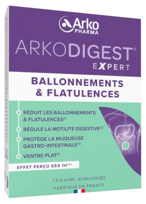 Arkopharma Arkodigest Expert Flatulences & Ballonnements 30 Gélules