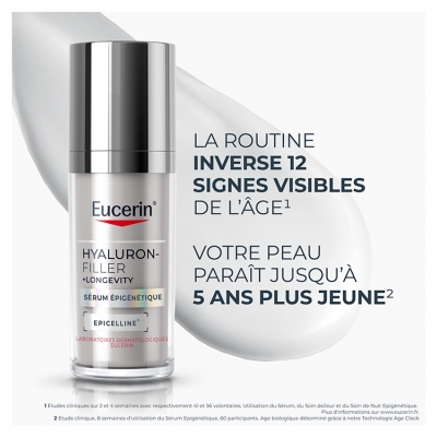 Eucerin Hyaluron-Filler + Longevity Sérum Epigénétique Toutes Peaux 30 ml