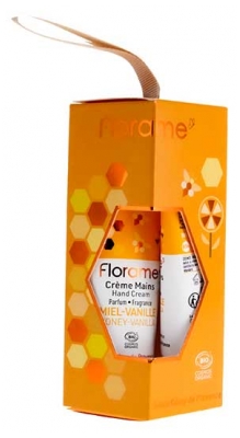 Florame Crème Mains Bio 30 ML + Baume Lèvres Bio 15 ML - Senteur : Miel-Vanille