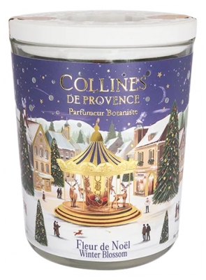 Collines de Provence Bougie Parfumée de Noël 180 g - Senteur : Fleur de Noël