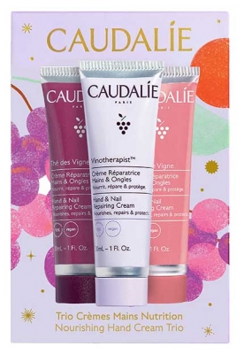 Caudalie Trio Crèmes Mains Nutrition Coffret