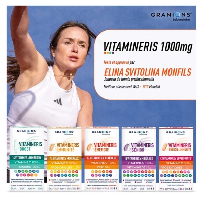 Granions VItamineris Énergie & Immunité 30 Comprimés à Avaler