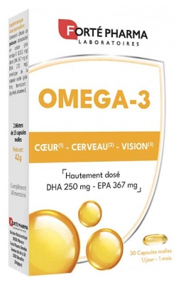 Forté Pharma Omega-3 30 Capsules Molles