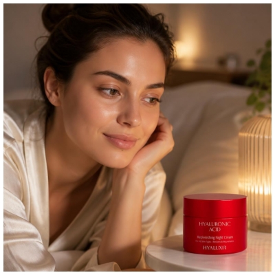 Arganicare Hyaluxir Crème de Nuit Régénérante Tous Types de Peaux 50 ml