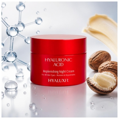 Arganicare Hyaluxir Crème de Nuit Régénérante Tous Types de Peaux 50 ml