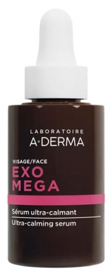 A-DERMA Exomega Visage Sérum Ultra-Calmant Peaux Réactives Tendances Atopique 30 ml