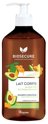 Biosecure Miel Bio & Huile d'Avocat Lait Corps 500 ml